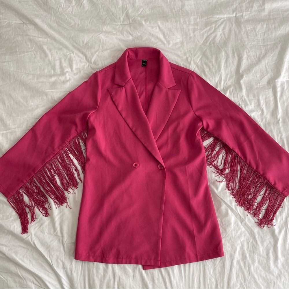 FUCHSIA BLAZER MINI DRESS SIZE 4